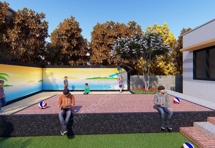 Basil Woods Preschool, Bengaluru Entrance (Render).