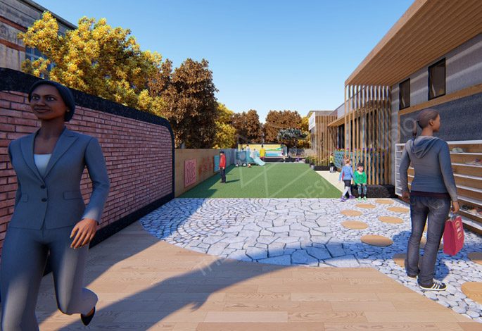 Basil Woods Preschool, Bengaluru (Render).