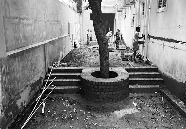 Indo- American Montesorri Preschool., Trichy, Tamilnadu work in progress. Design Created by The School Designs Studio