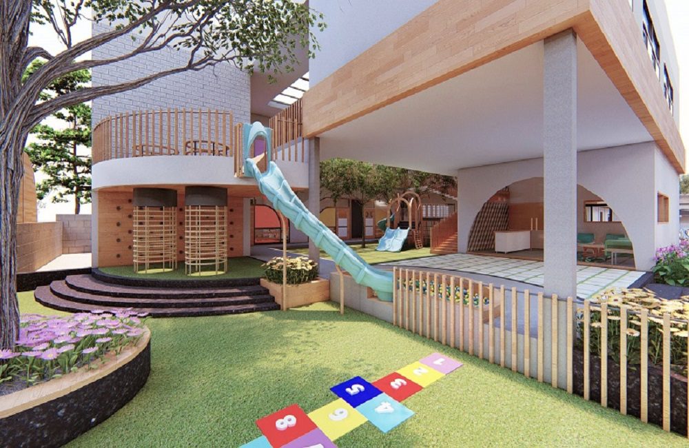 Kindergarten school designed by The School designs studio